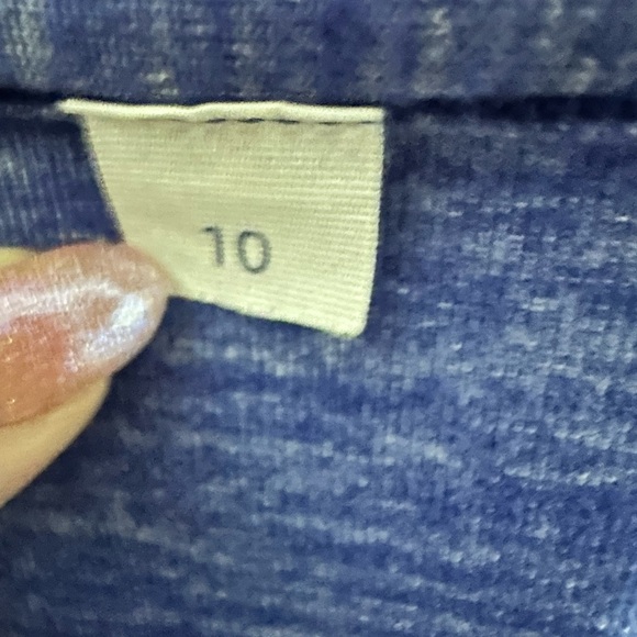 Lululemon Athletica &go Where-To T-Shirt Dress Heathered Sapphire Blue Size 10 - Picture 8 of 10